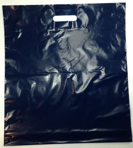 1150450  1150109 Plastpose mørk blå 450 x 500 mm+ 50 mm LDPE 50 my resirkulert, (esker 500 stk)
